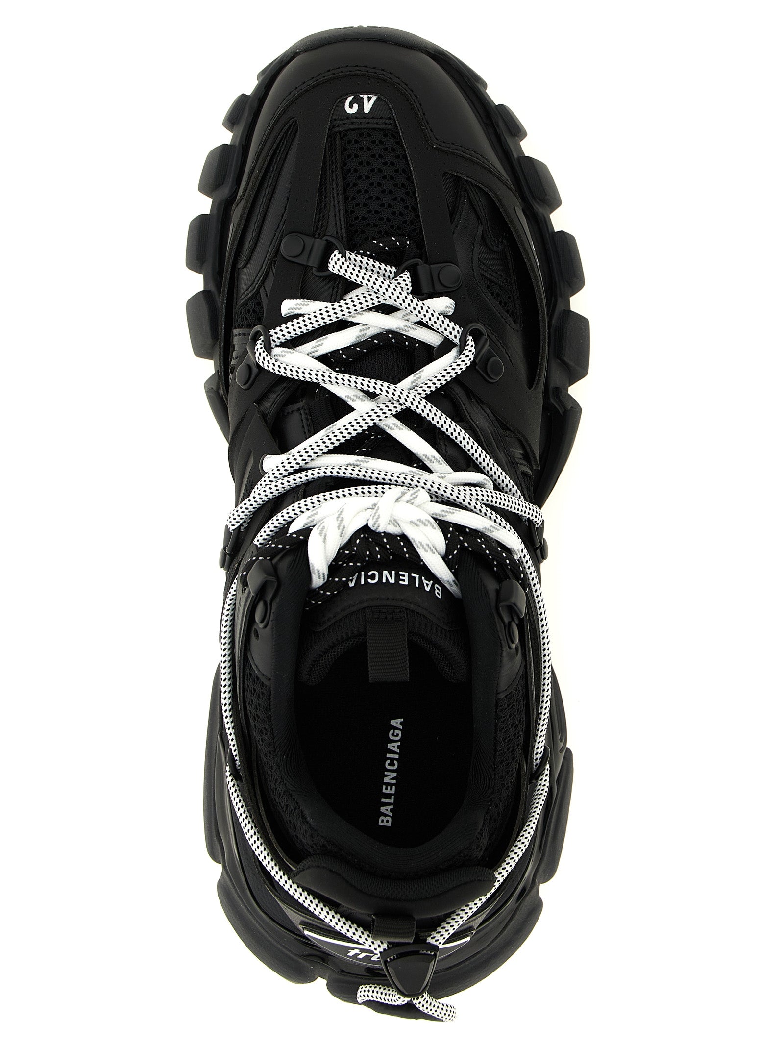 Balenciaga svarte treningssneakers i polyetylen