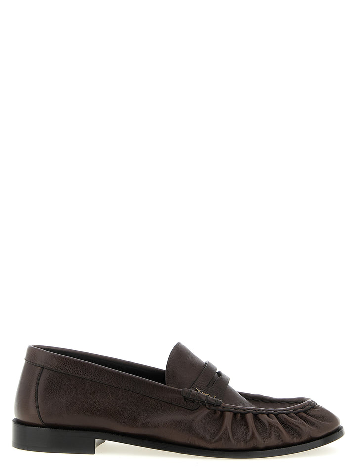 Saint Laurent Brune Kalveskinn Loafers