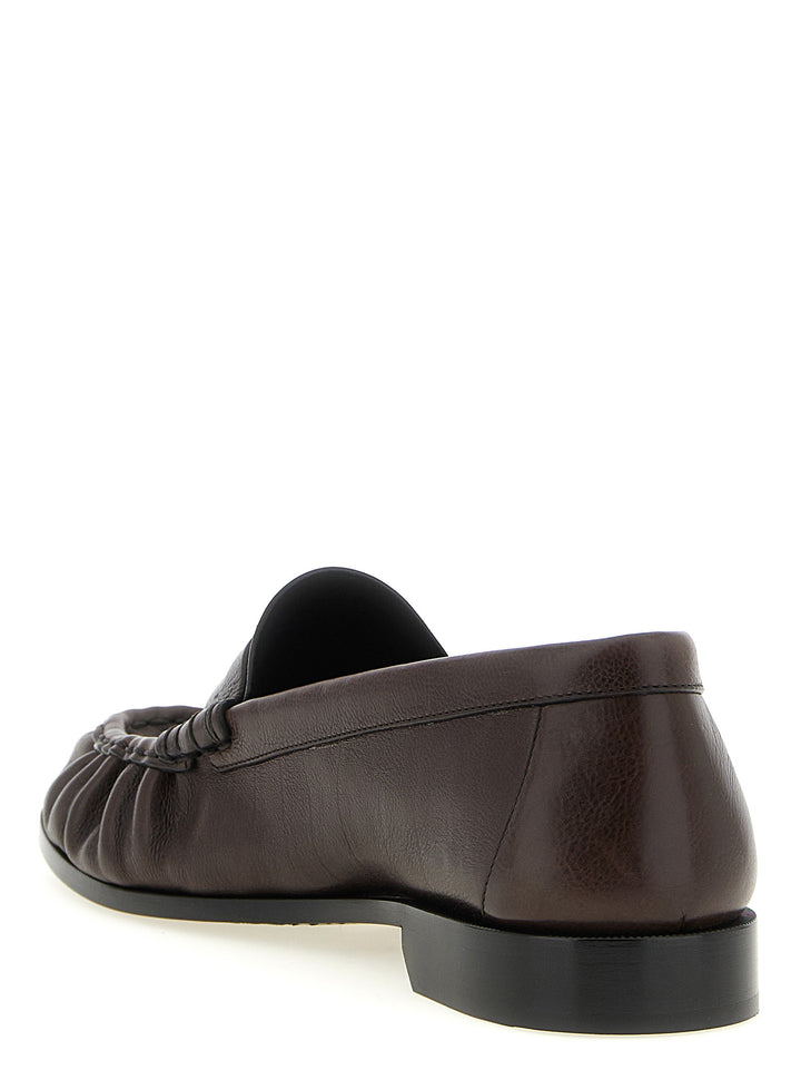 Saint Laurent Brune Kalveskinn Loafers