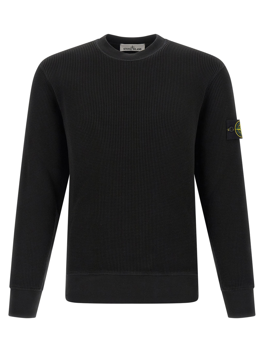 Stone Island Black Cotton Sweatshirt