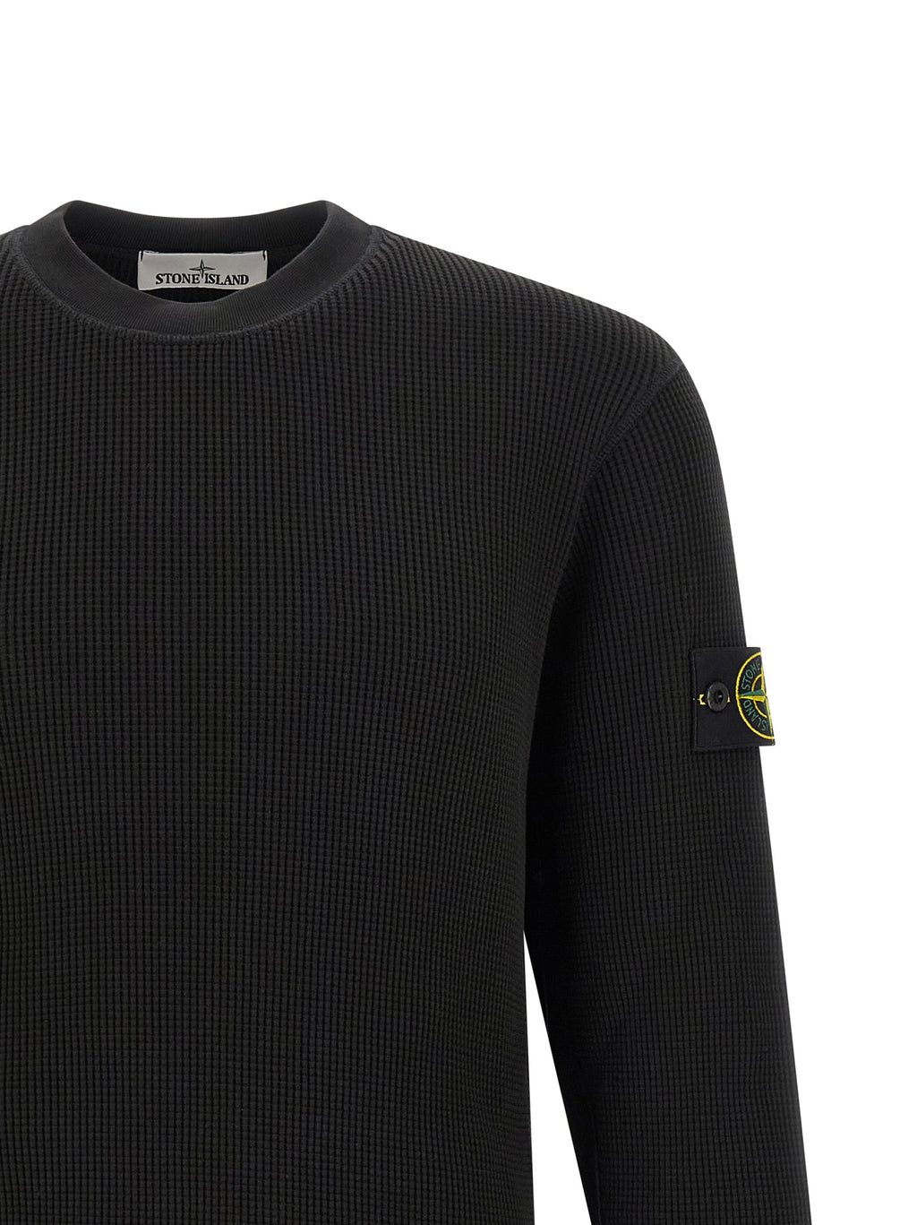 Stone Island Black Cotton Sweatshirt