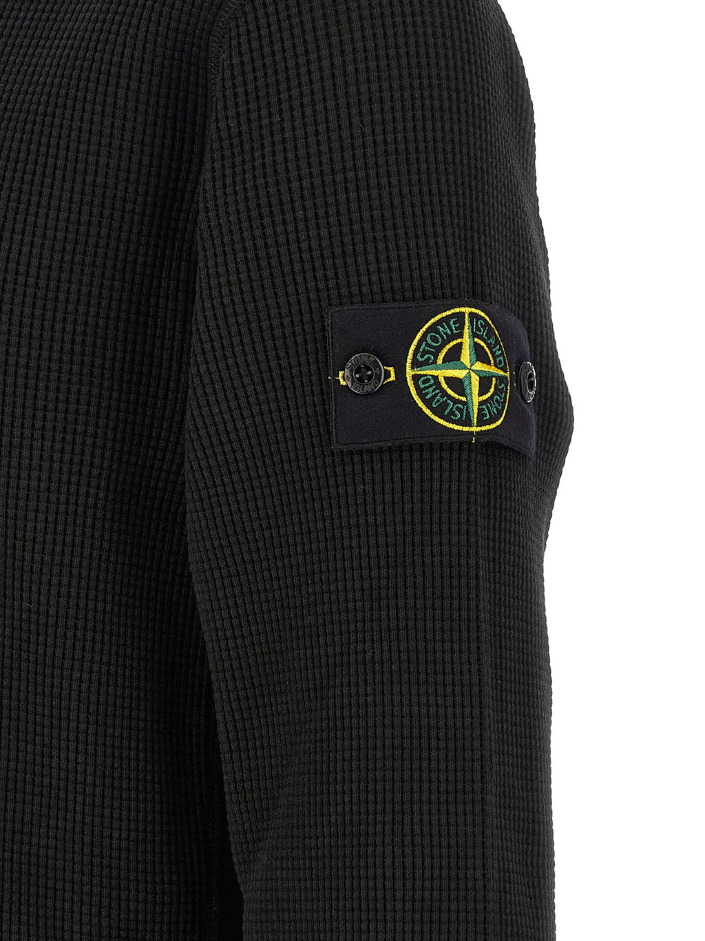 Stone Island Black Cotton Sweatshirt