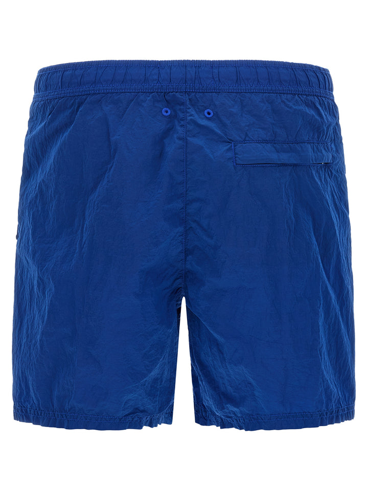 Stone Island blå polyamid badeshorts