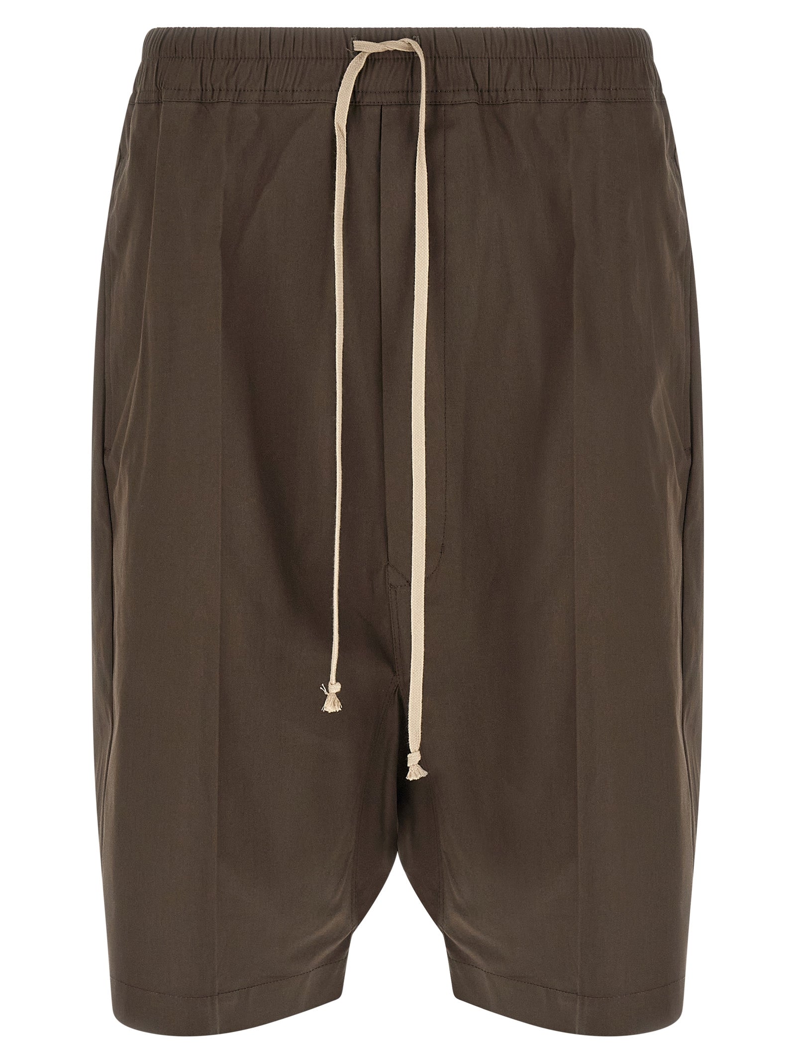Brown Cotton Bermuda Shorts