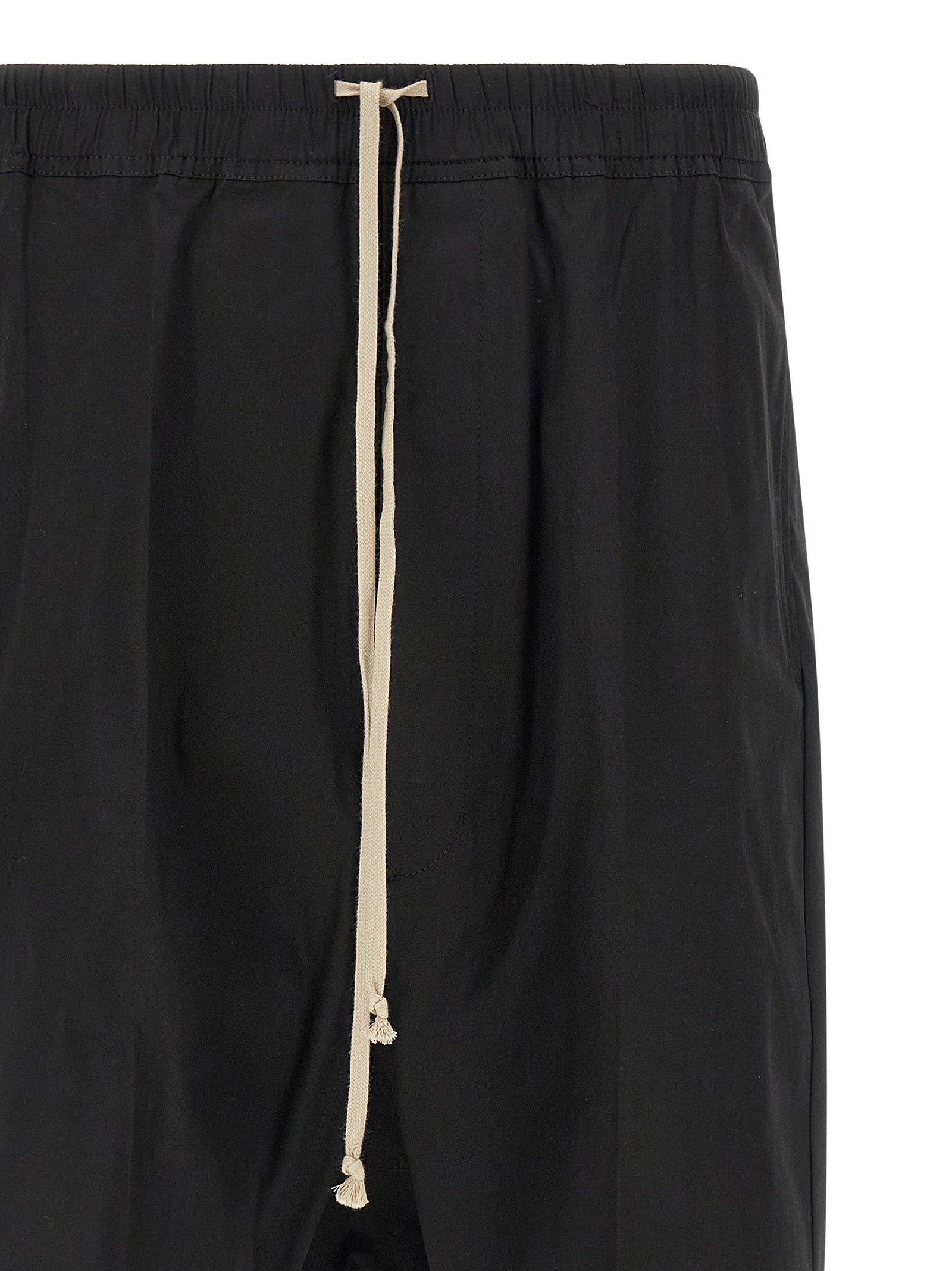 Rick Owens Black Cotton Bermuda Shorts