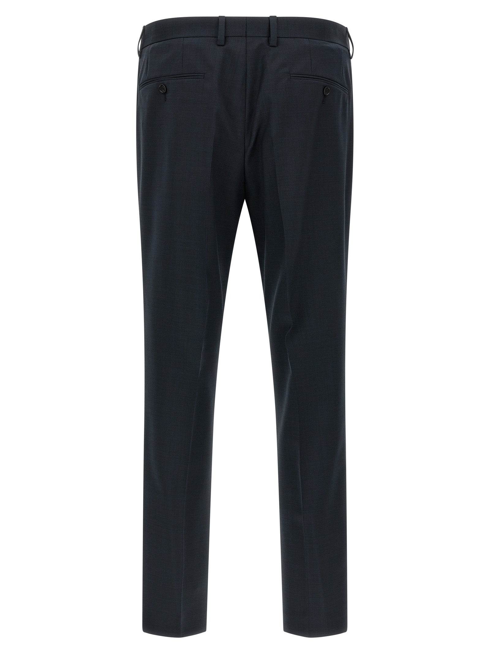 Hugo Boss Blue Virgin Wool Two-Piece Suit