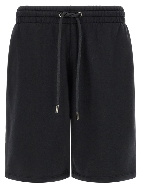 Off-White Black Cotton Bermuda Shorts