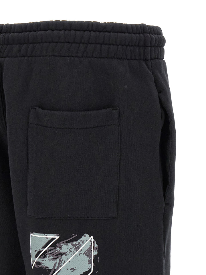 Off-White Bermuda-shorts i svart bomull