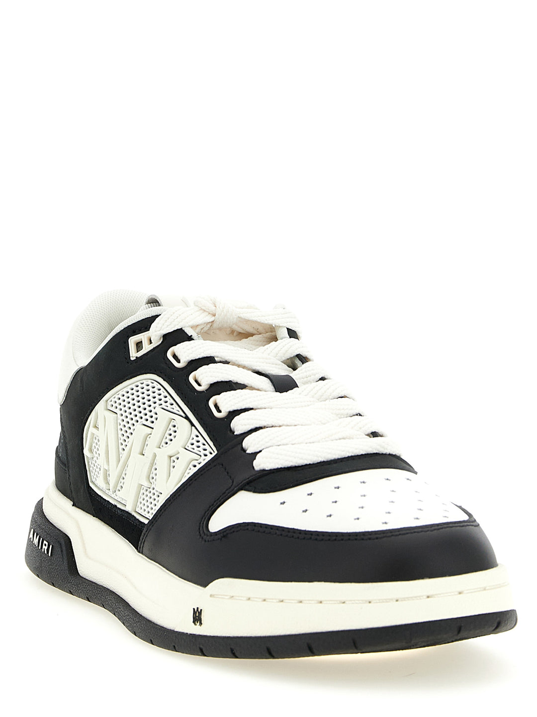 Amiri Bicolor lavtopp-sneakers i kalveskinn