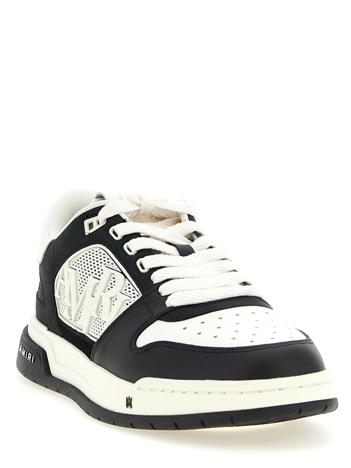 Amiri Bicolor lavtopp-sneakers i kalveskinn