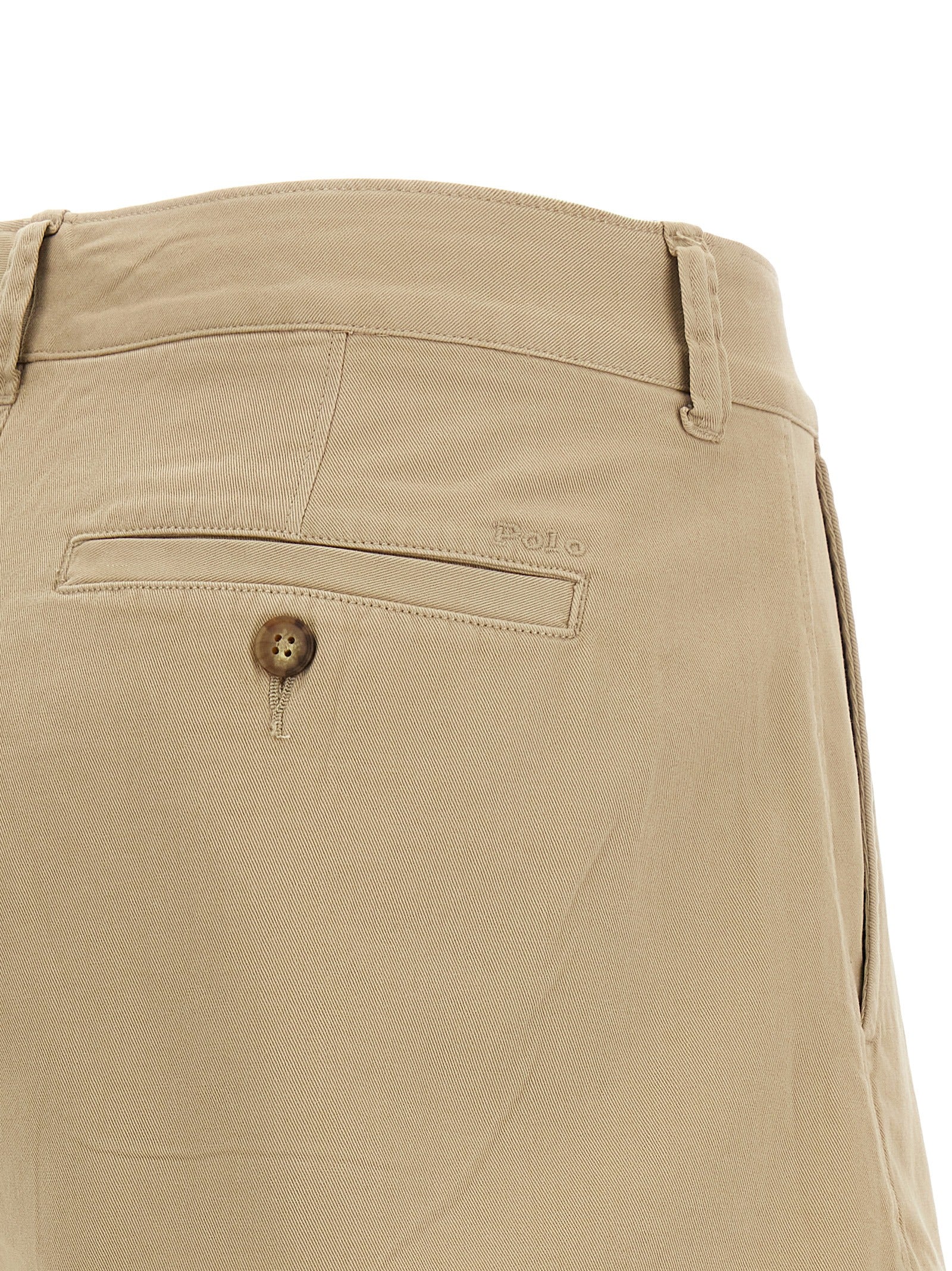 Polo Ralph Lauren Beige Cotton Bermuda Shorts