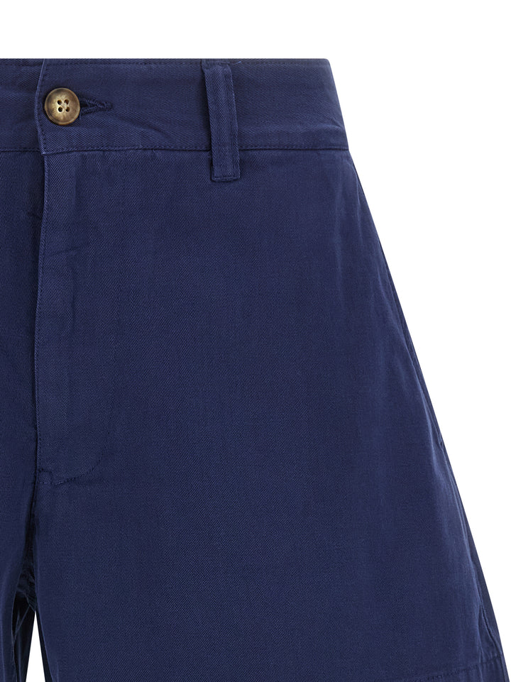 Polo Ralph Lauren blå Bermuda-shorts i bomull