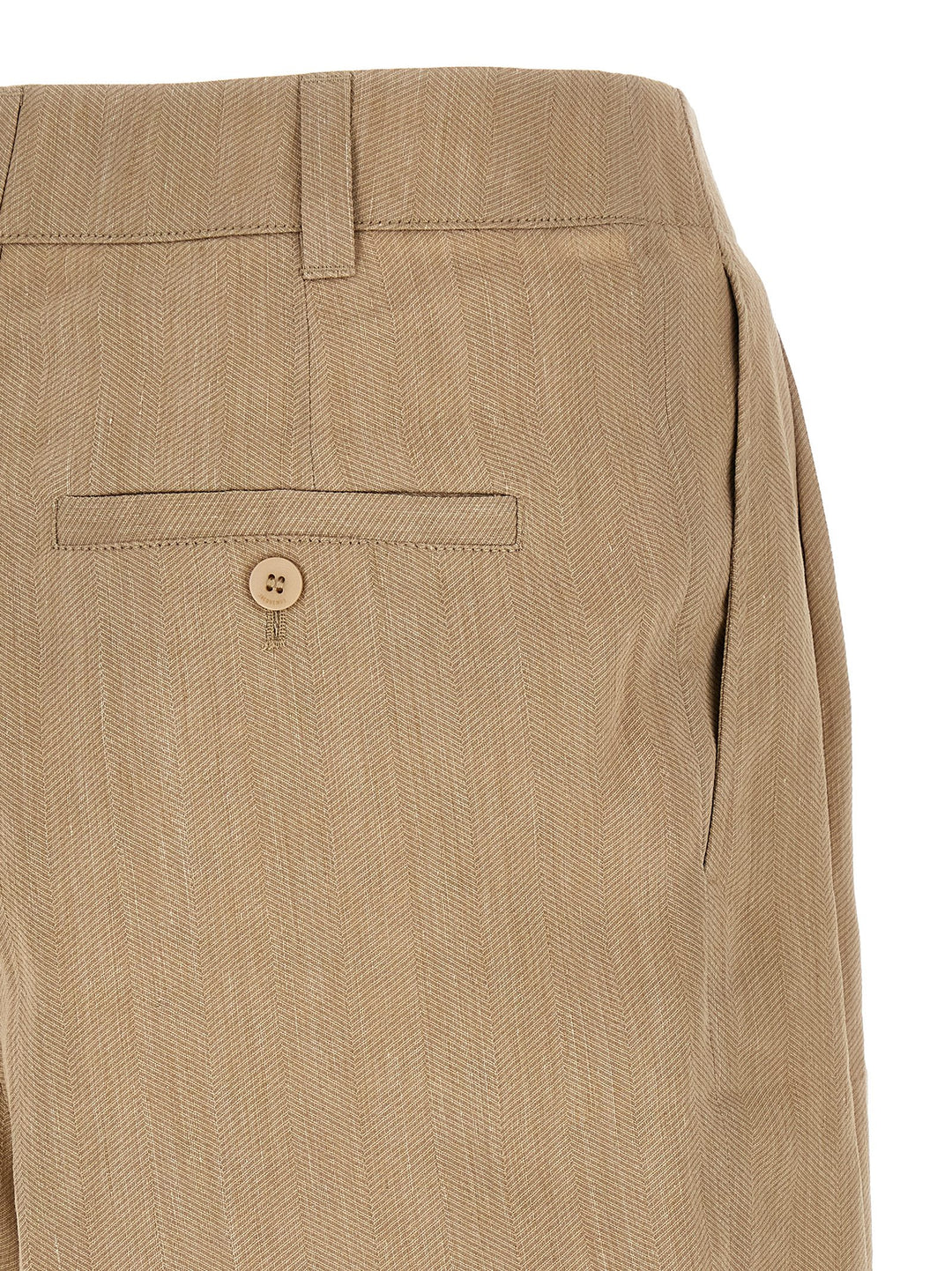 Jacquemus Beige Bermuda-shorts i lin