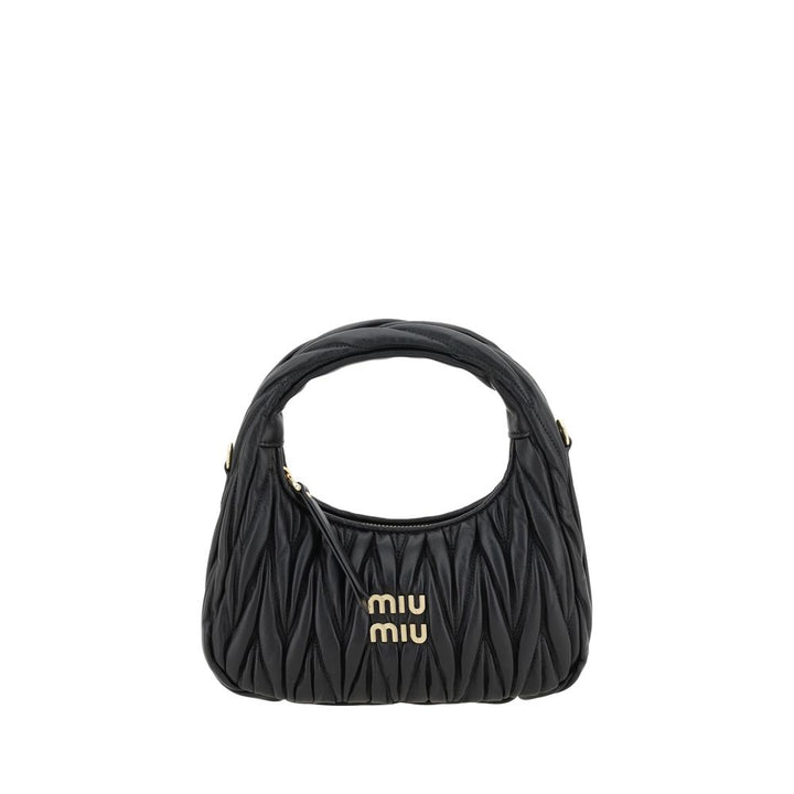 Miu Miu håndveske i svart kalveskinn