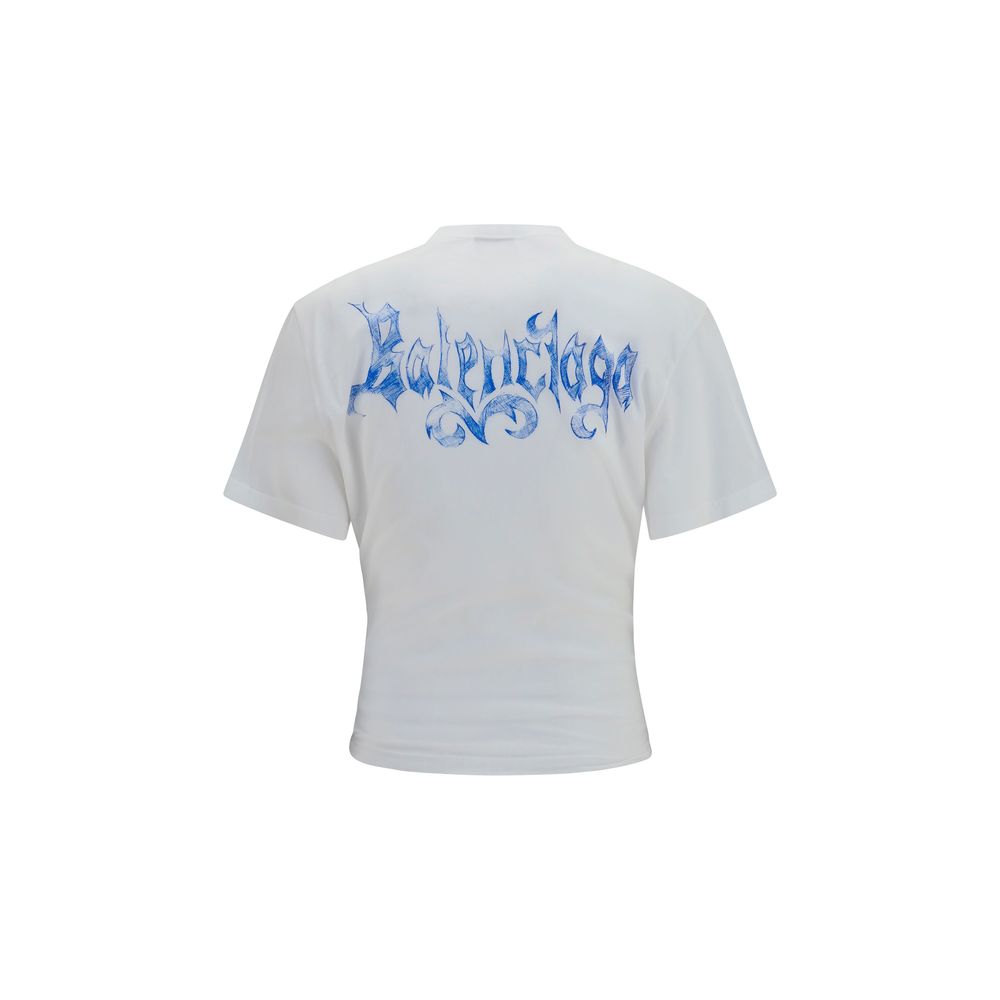 Balenciaga T-skjorte i hvit bomull