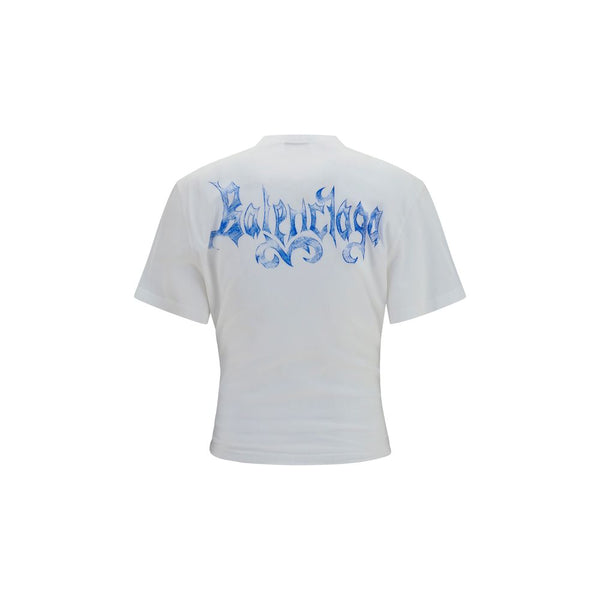Balenciaga White Cotton T-Shirt