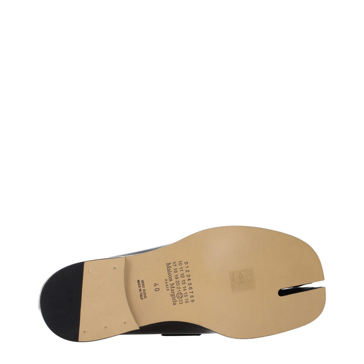 Maison Margiela sorte slip-on-loafers i skinn