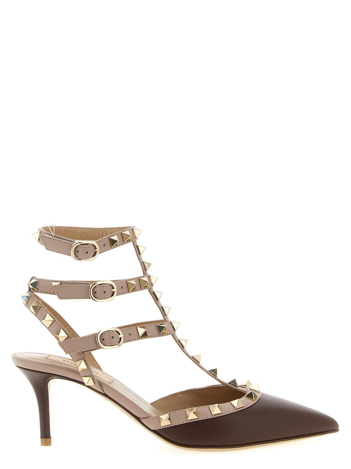 Valentino Garavani Mid-Hælede Pumps i Flerfarget Lammeskinn