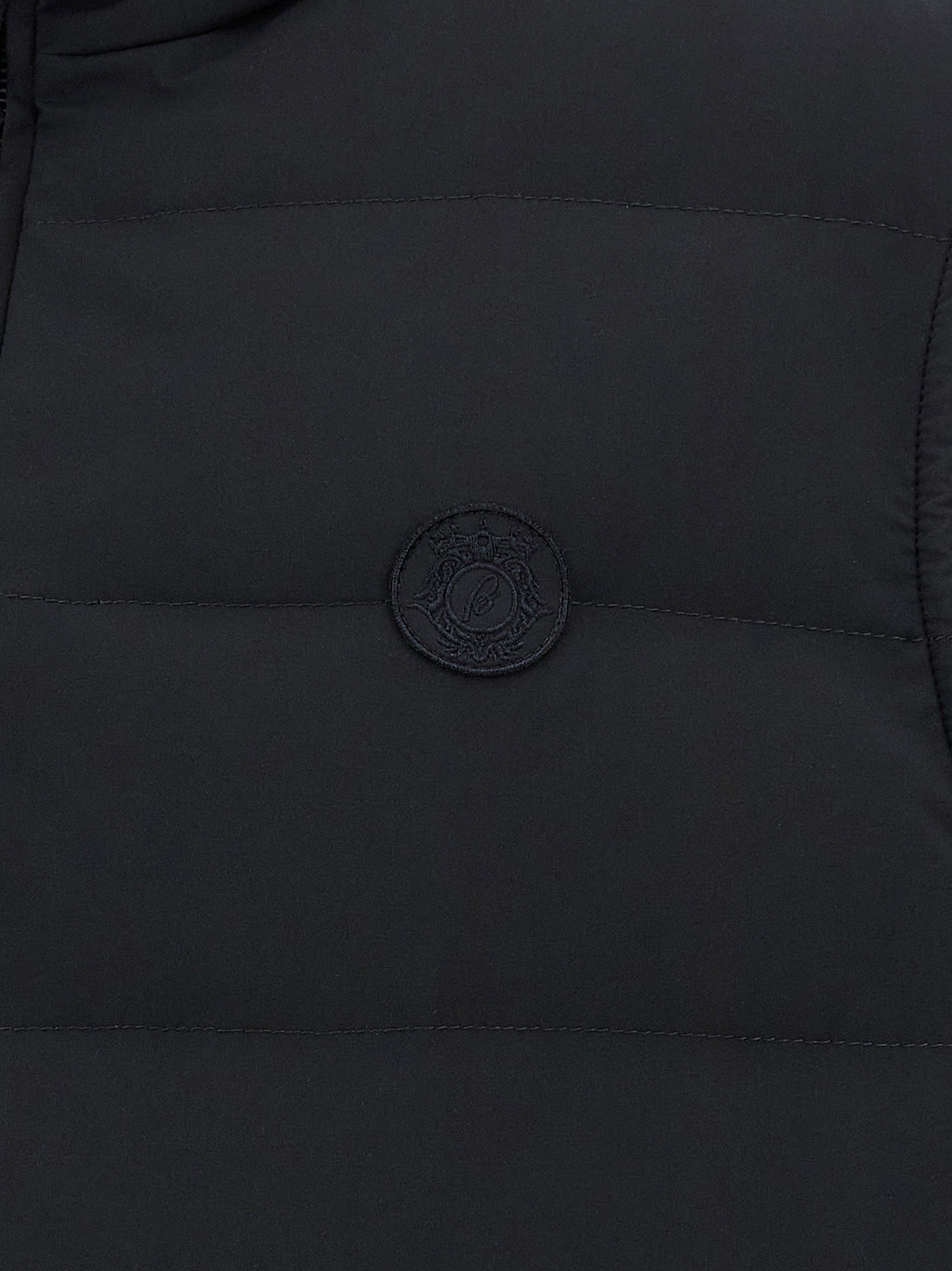Blue Polyester Sleeveless Jacket