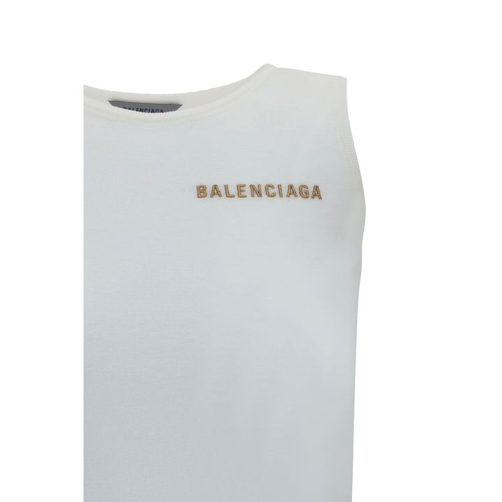 Balenciaga hvite bomullstanktopper