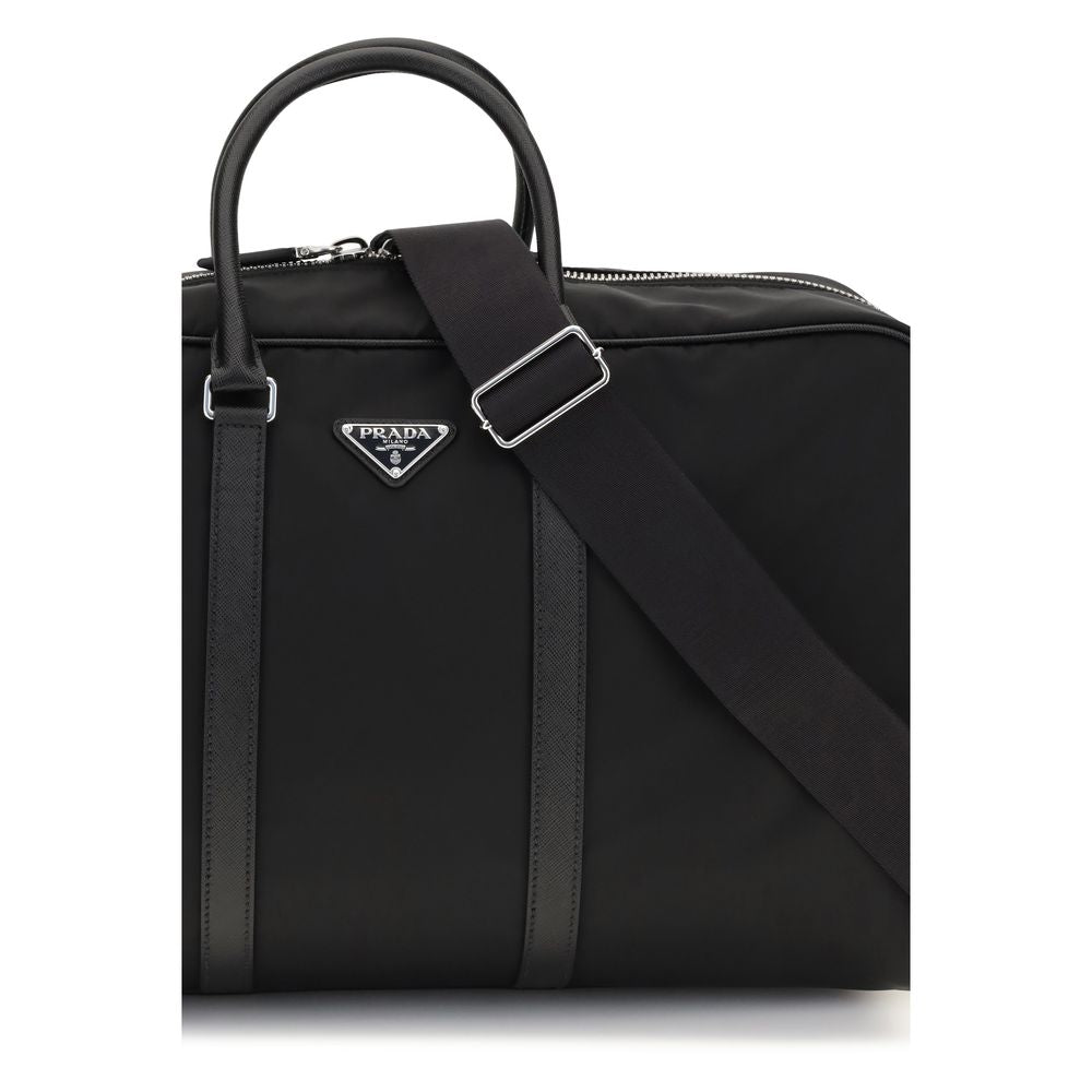 Prada sort resirkulert polyamid bagasje og reise