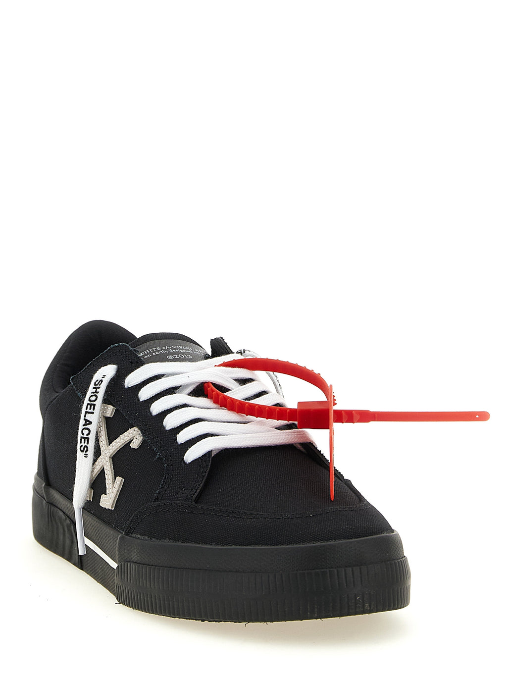 Off-White Bicolor Cotton Low Top Sneakers