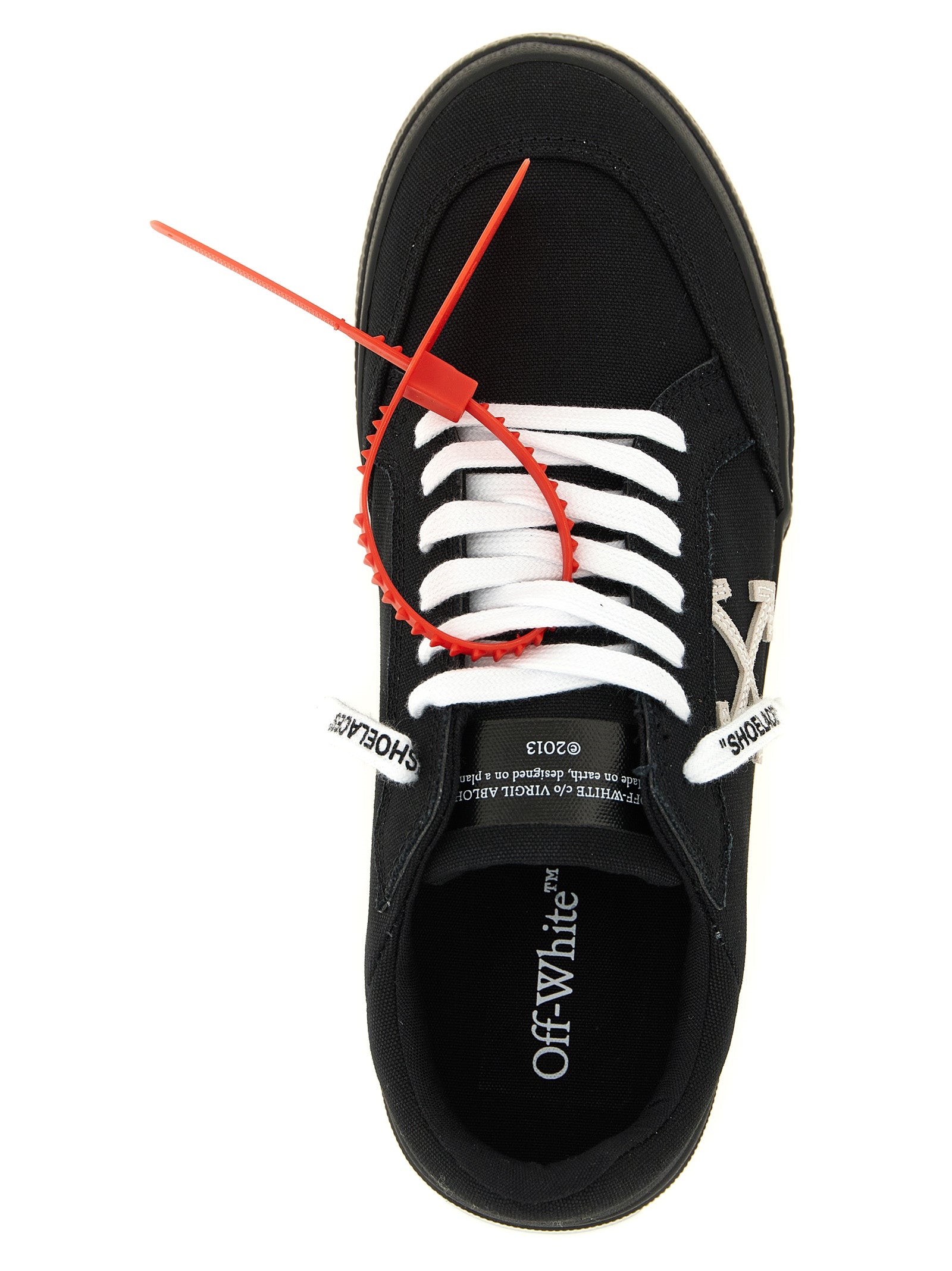 Off-White Bicolor Cotton Low Top Sneakers