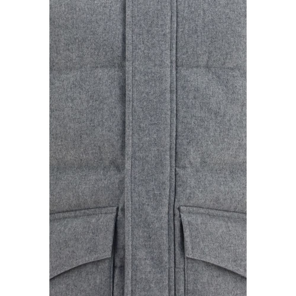 Gray Wool Oves Aries Full-Length Jacket