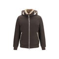 Brunello Cucinelli Brown Polyamide Shell Jacket
