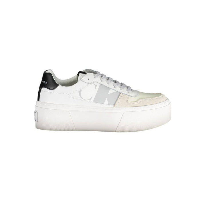 Calvin Klein Hvit Polyester Sneakers til Dame