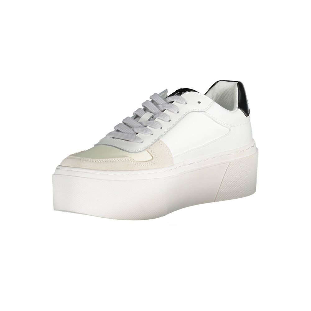 Calvin Klein Hvit Polyester Sneakers til Dame