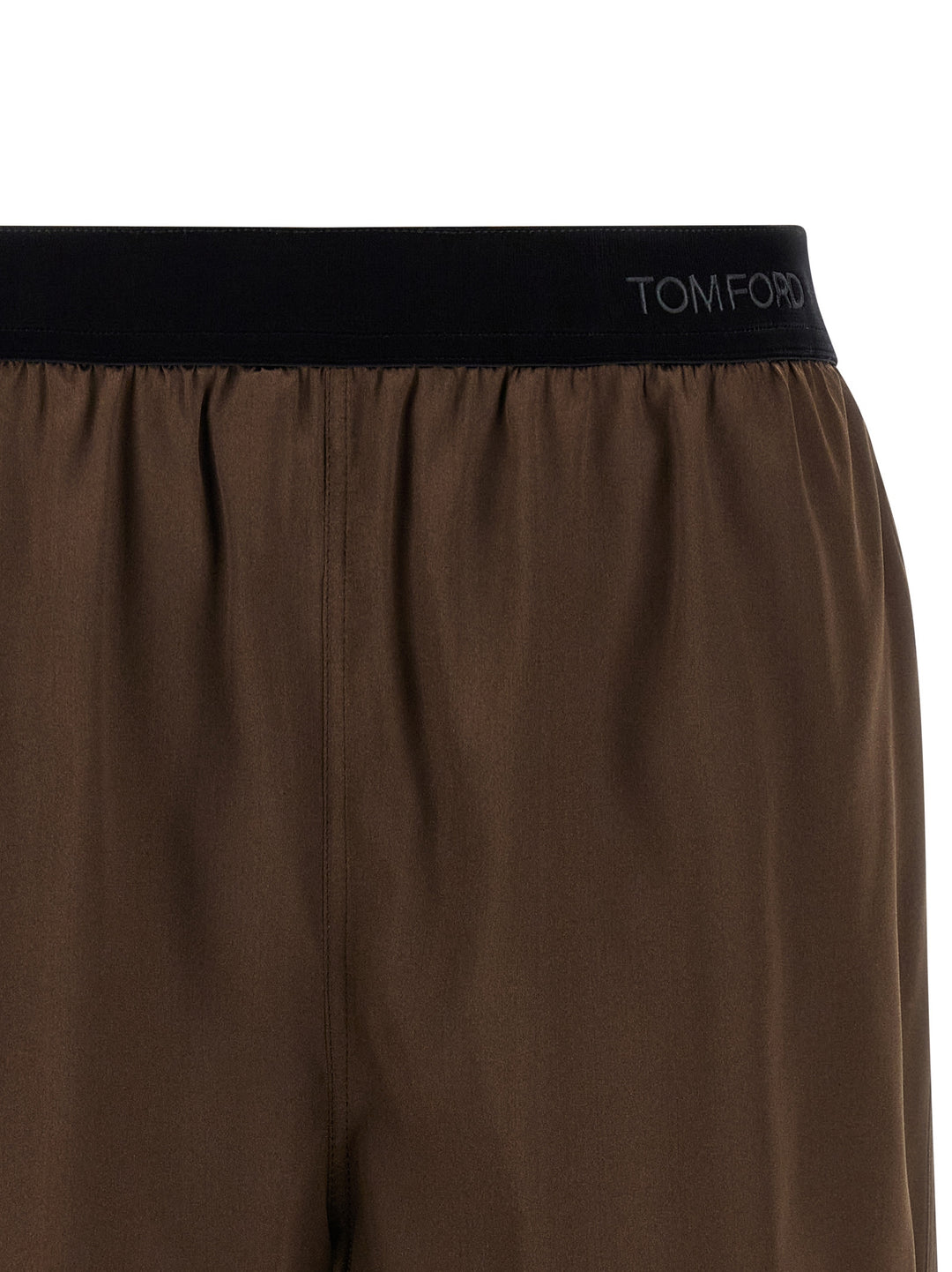 Tom Ford Brun Bermuda-shorts i Silke