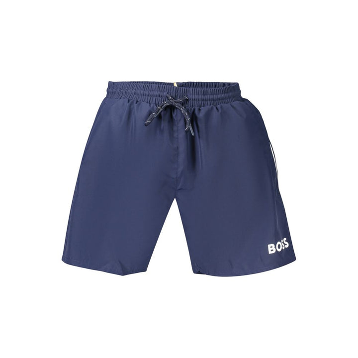 Hugo Boss Blå Polyester Herre Badeshorts