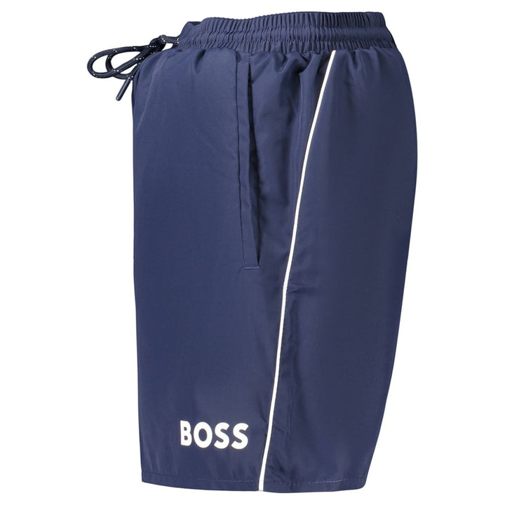 Hugo Boss Blå Polyester Herre Badeshorts