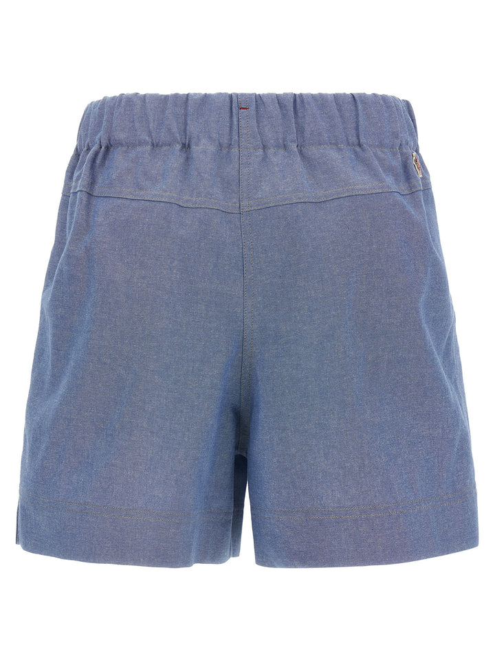 Moncler Grenoble Blå Bermuda Bomullsshorts