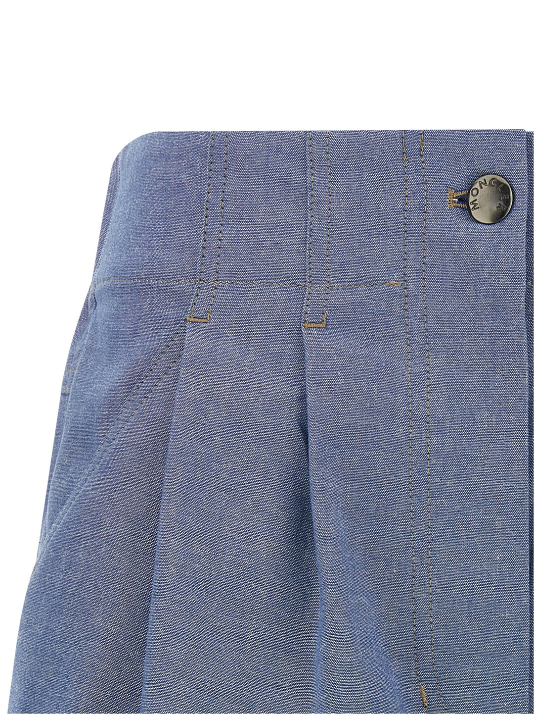 Moncler Grenoble Blå Bermuda Bomullsshorts