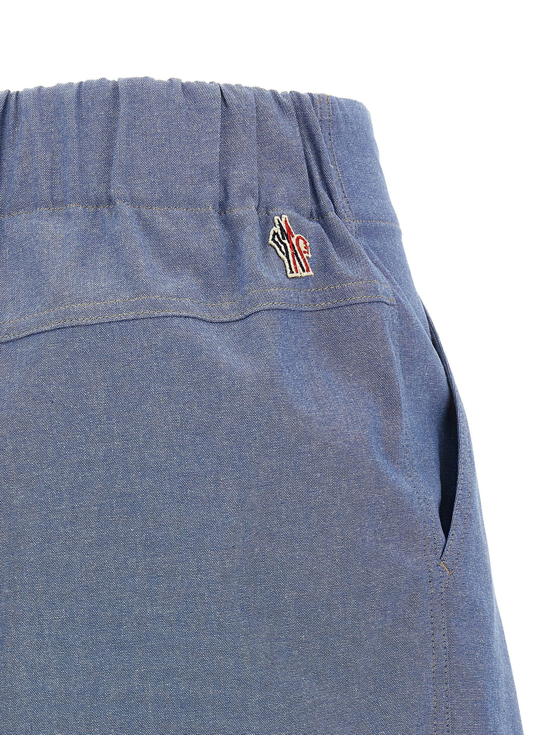 Moncler Grenoble Blå Bermuda Bomullsshorts