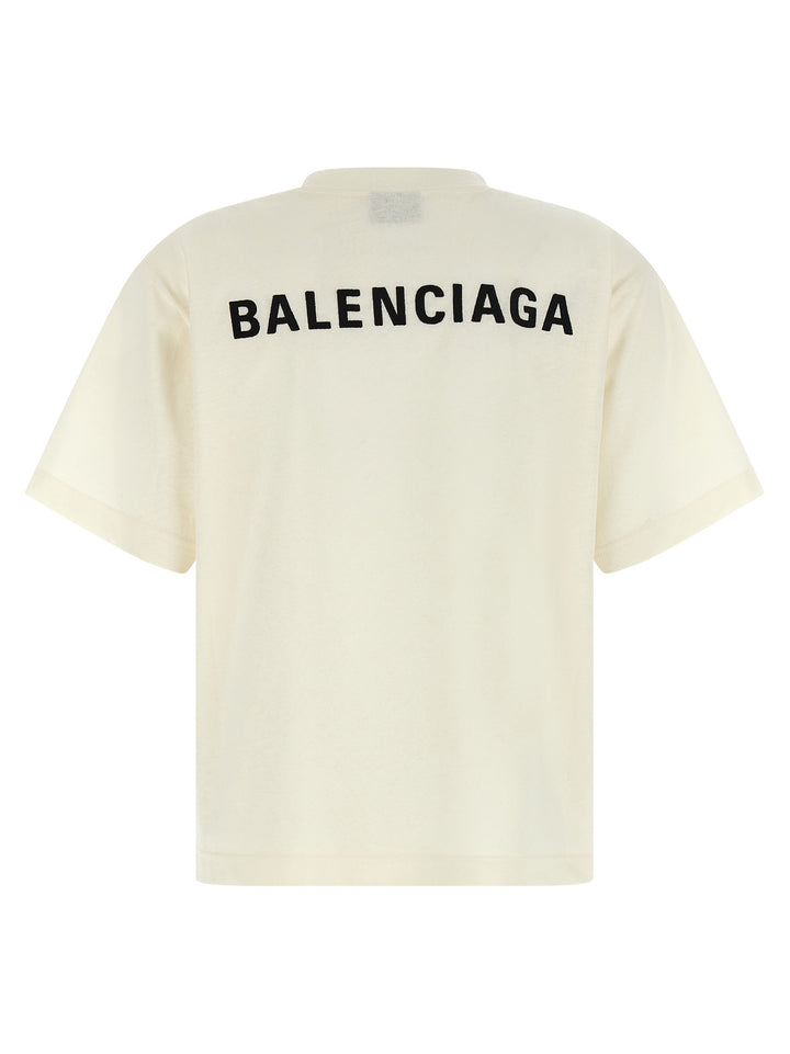 Balenciaga hvit t-skjorte i bomull