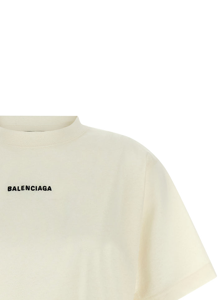 Balenciaga hvit t-skjorte i bomull
