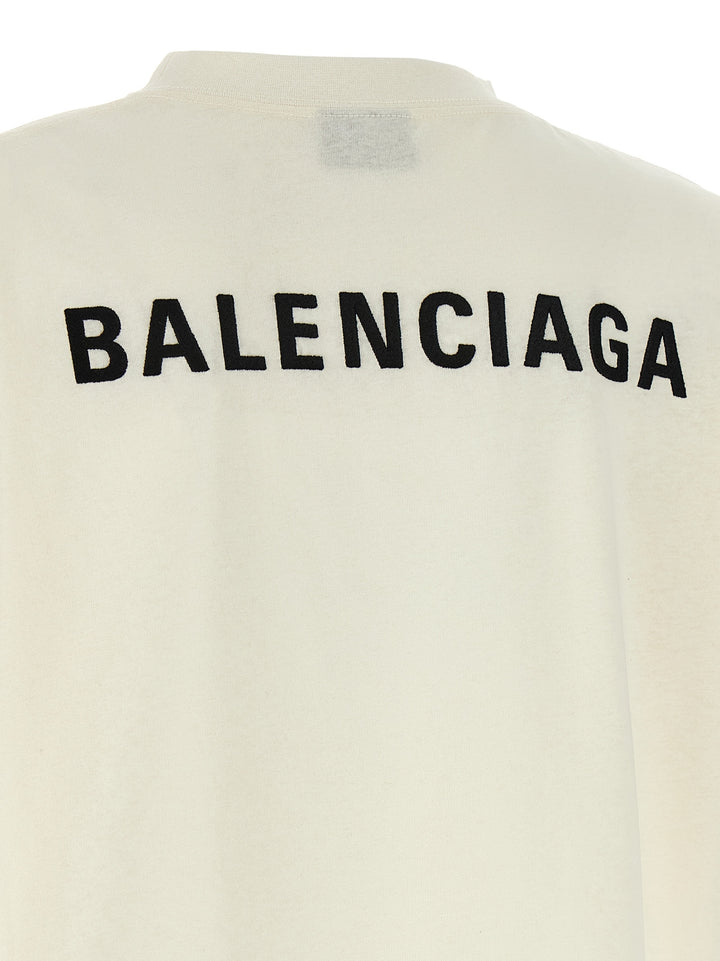 Balenciaga hvit t-skjorte i bomull