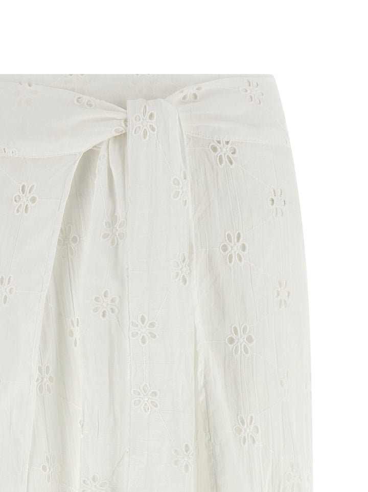 Polo Ralph Lauren Hvit Bomullsbukse