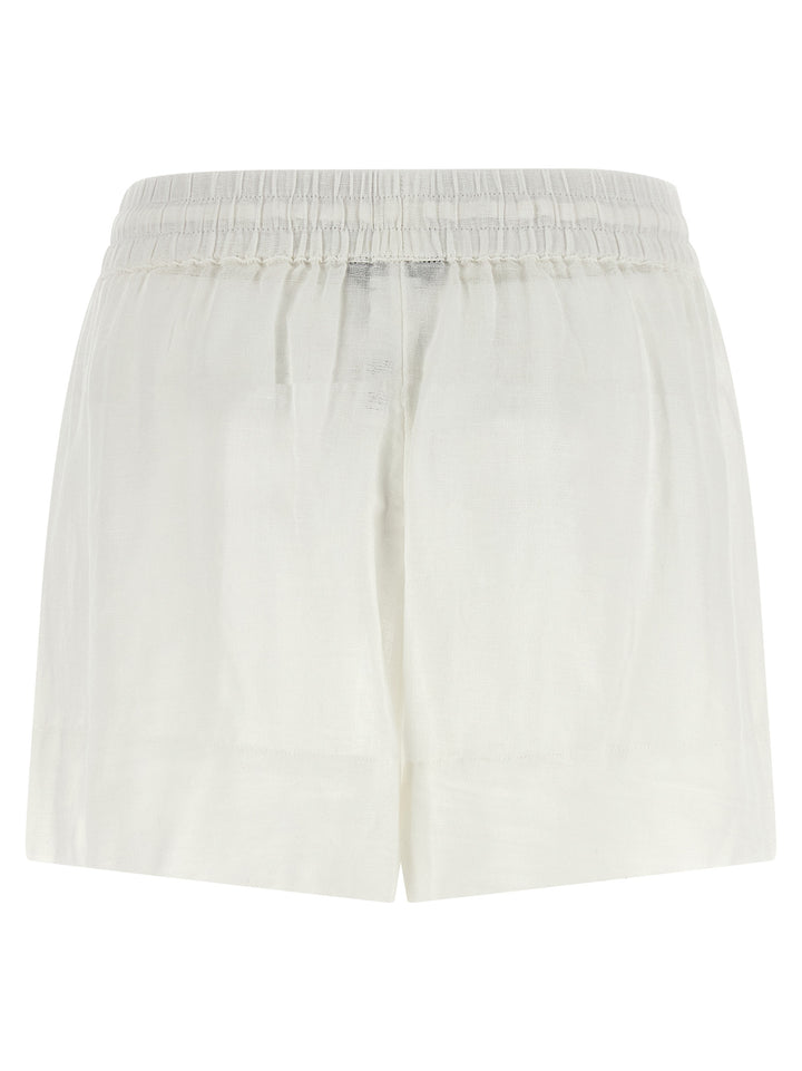 Polo Ralph Lauren Hvit Bermuda Shorts i Økologisk Bomull