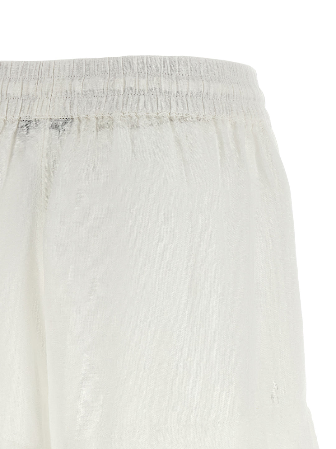 Polo Ralph Lauren Hvit Bermuda Shorts i Økologisk Bomull