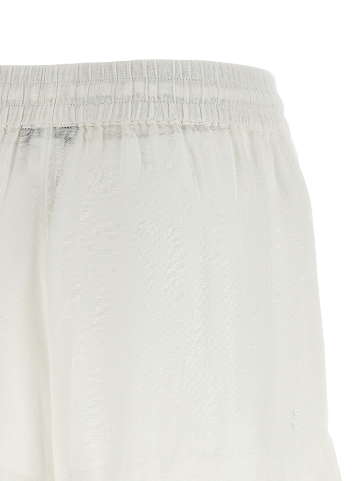 Polo Ralph Lauren Hvit Bermuda Shorts i Økologisk Bomull