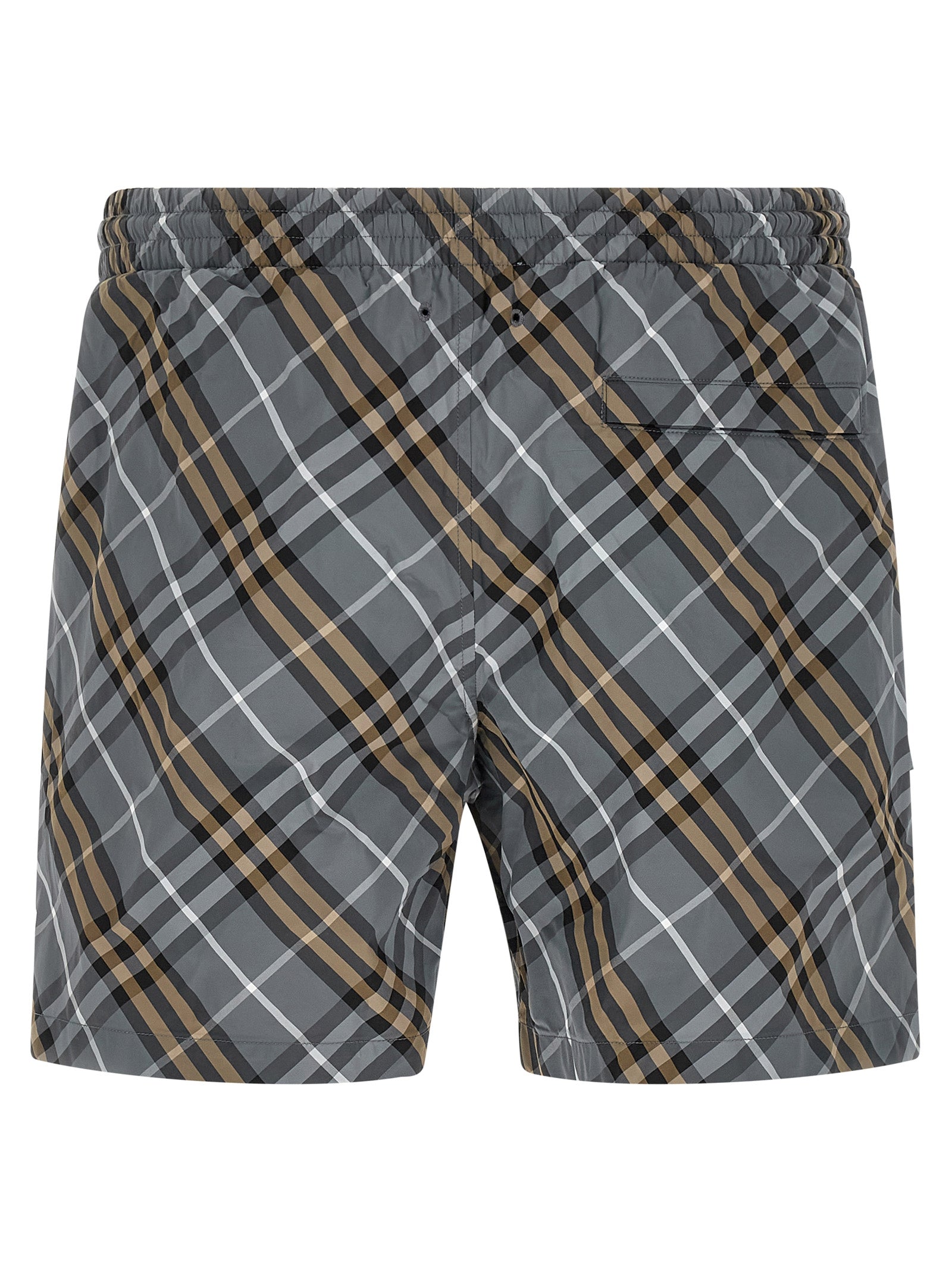Blue Polyamide Bermuda Shorts