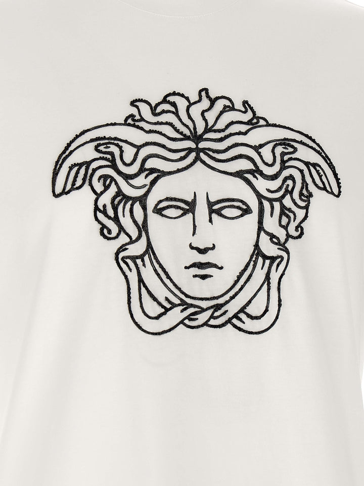 Versace tofarget T-skjorte i bomull