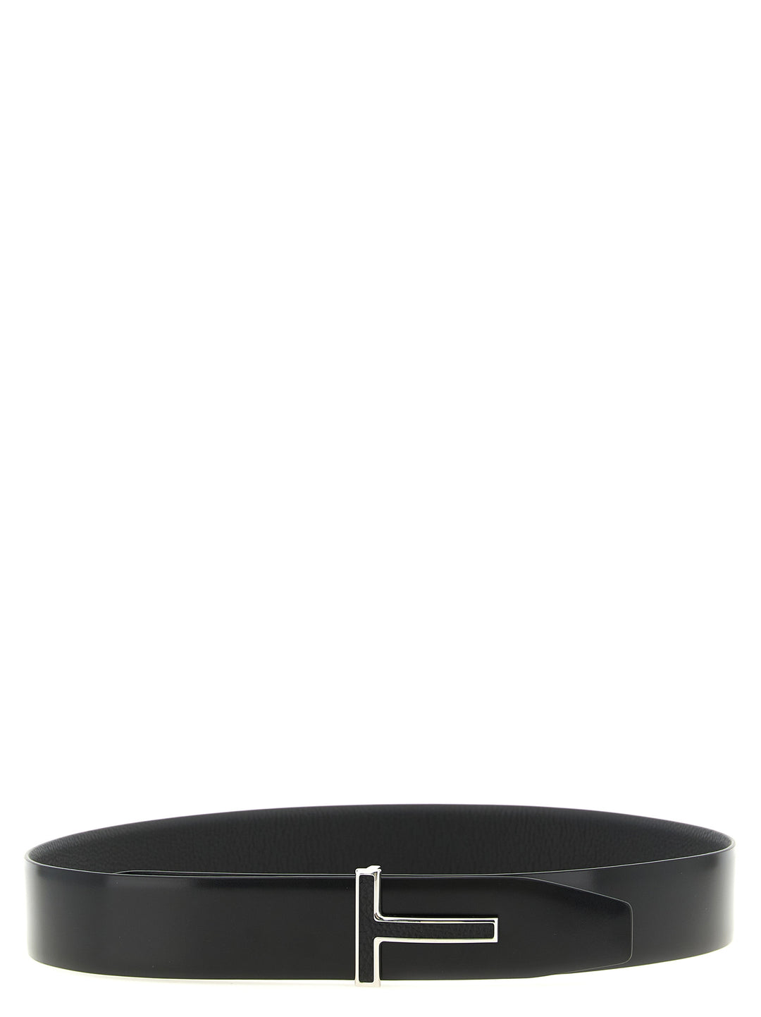Tom Ford Svart Kalveskinn Belte