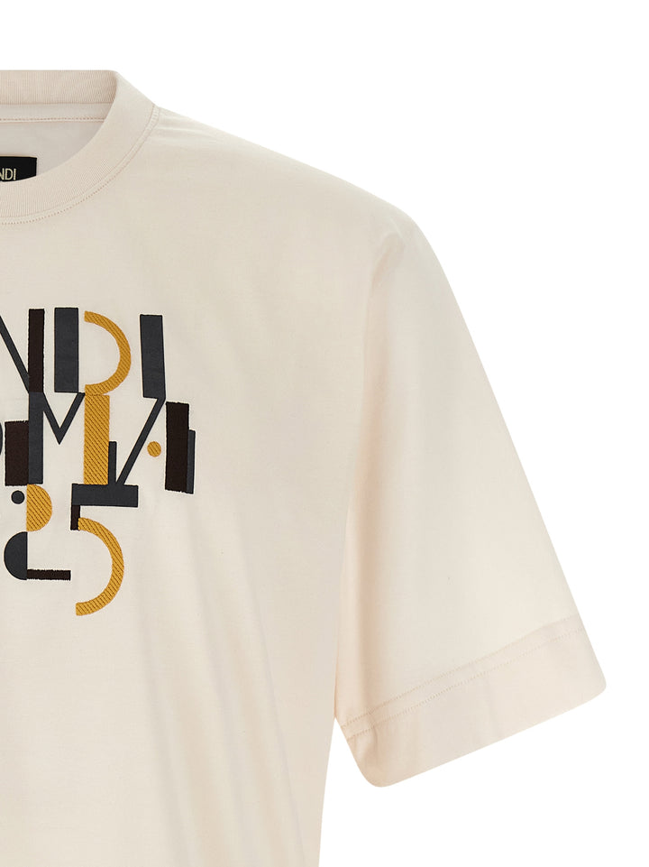 Fendi hvit bomulls-T-skjorte