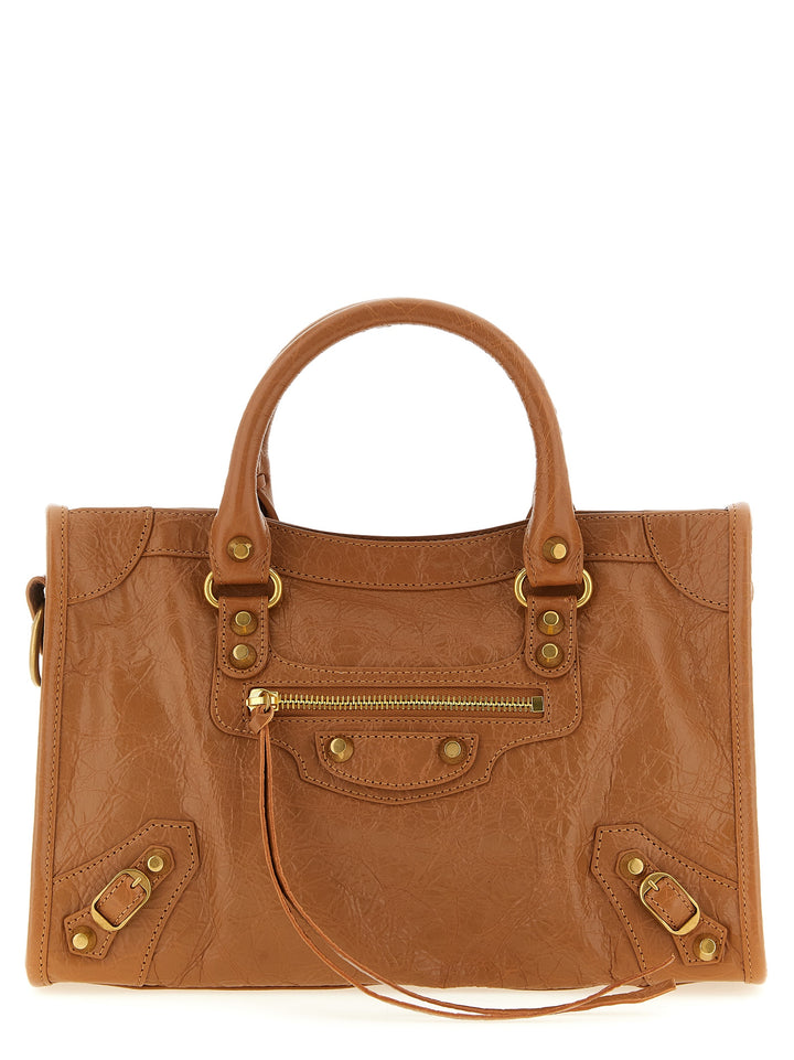 Balenciaga brun håndveske i lammeskinn