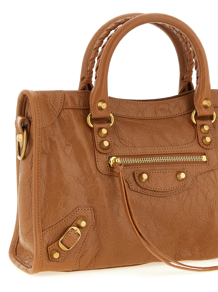 Balenciaga brun håndveske i lammeskinn